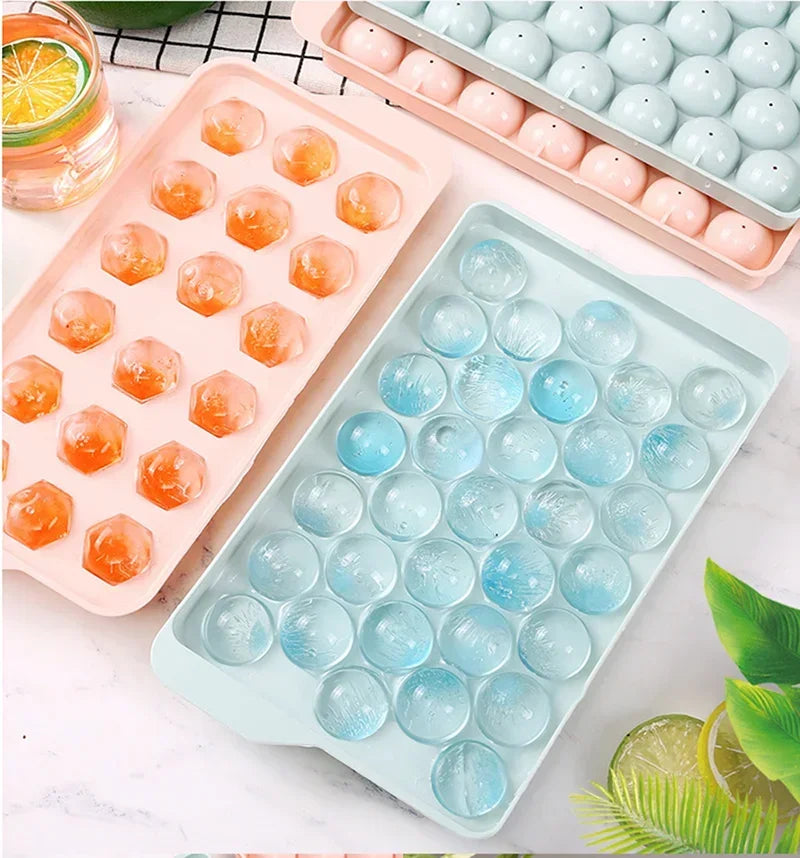Ice Ball Maker Moldes Silicona BPA Free with Removable Lids Mold Ice Cube Trays Ice Cube Mold Kitchen Accessories
