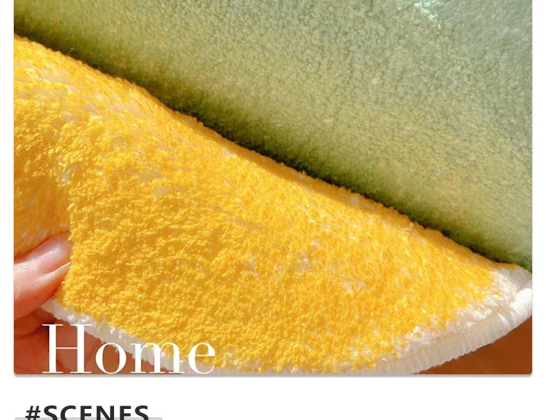 Rose Bow Heart Long Floor Mat Runner Rug Soft Fluffy Black White Cute Girl Home Decoration Rugs