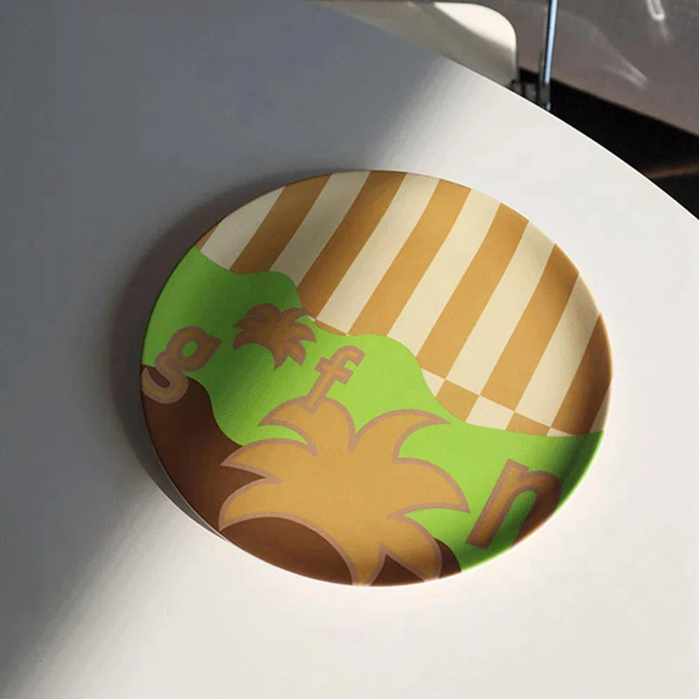 Lightweight Dinner Plate Dinnerware Multi-pattern Dish Tray