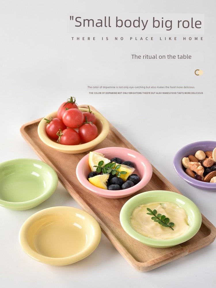 Gentle Lighting Dining Cream Style Ceramic Small Plate