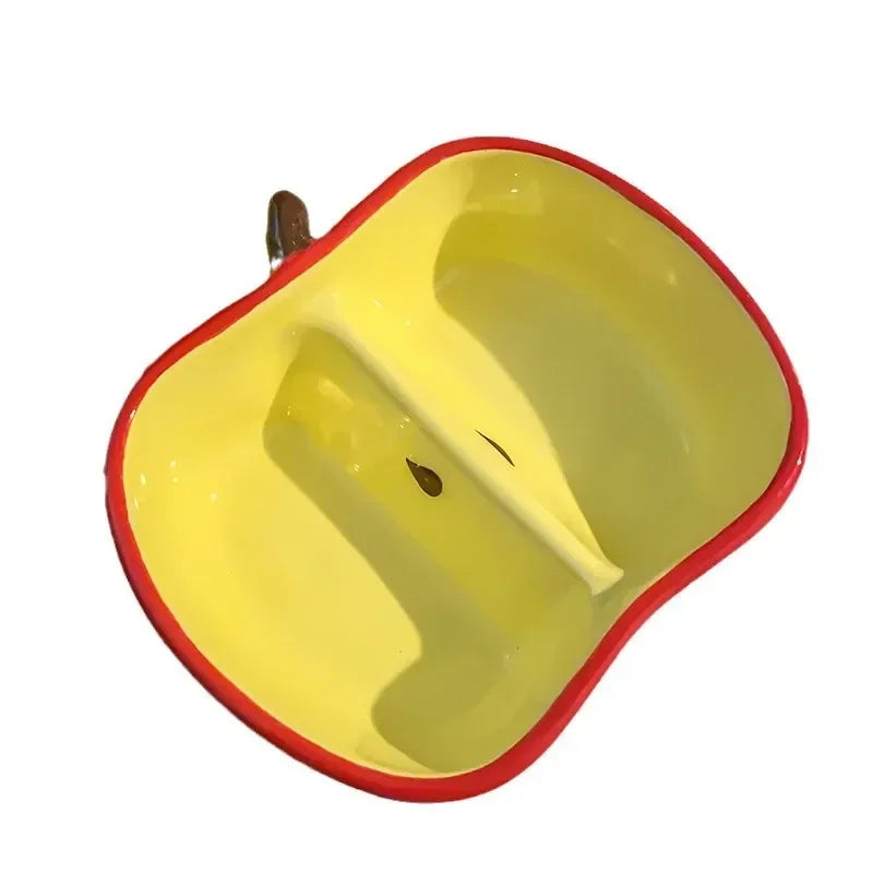 Cute Ceramic Dish Plates Fun Fruit Shape Snack Plate - Serving Small Plate