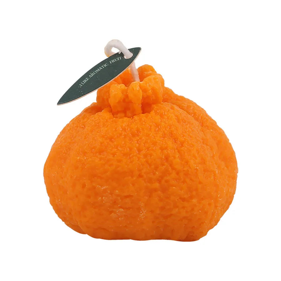 Orange Aromatherapy Candle Soy Wax Creative Gift Shooting Props Scene Decoration Ornament