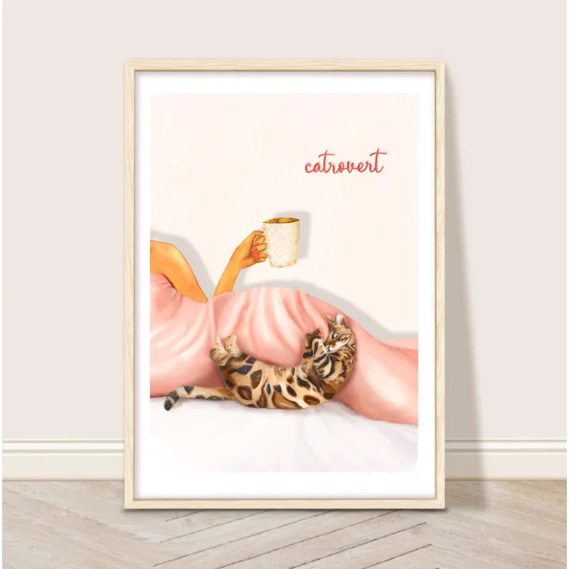 Retro Glam Fashion Magazine Poster Pink Luxury Beauty Makeup Quote Trendy Canvas Painting Wall Art