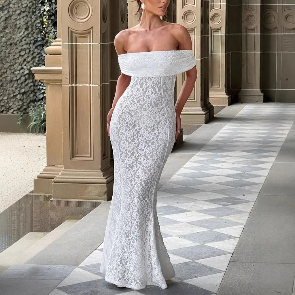 Ruched Jacquard Dress Women 5quare Collar Backless Sleeveless Elegant Gown Chic Long Bodycon