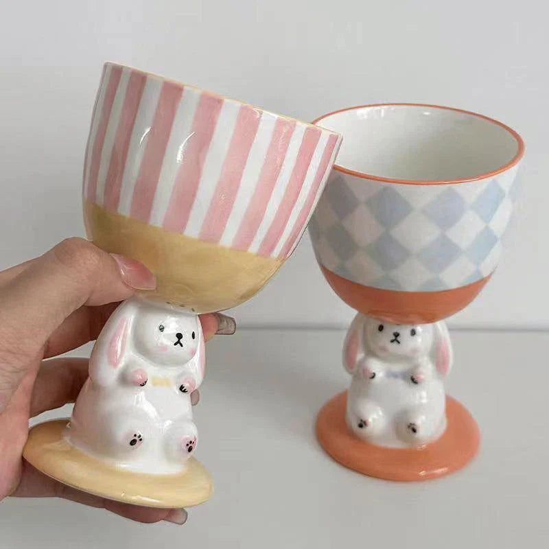 Ceramic Cup 3D Fun Cute Afternoon Tea Ice Cream Dessert Plate