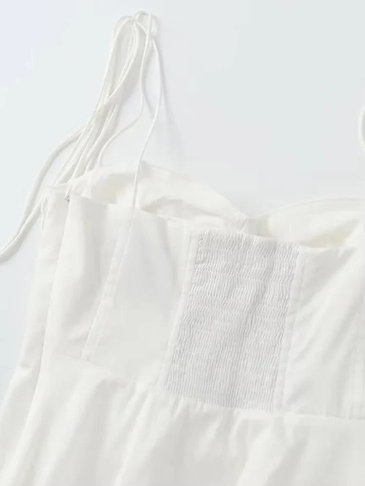 Lace String Asymmetric Bustier Tops for Women, Sweetheart Neck, Tied Thin Straps, Side Zipper, Female Camis, Sexy Fashion