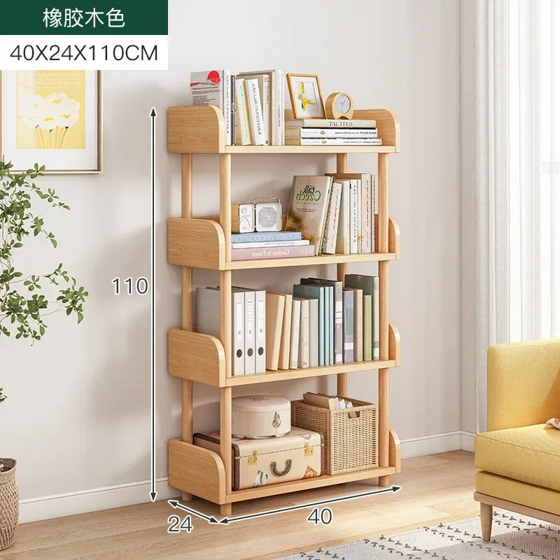 Side Table Ultra Narrow Book Shelf Creative Shelves Sofa Side Rack Bookcase