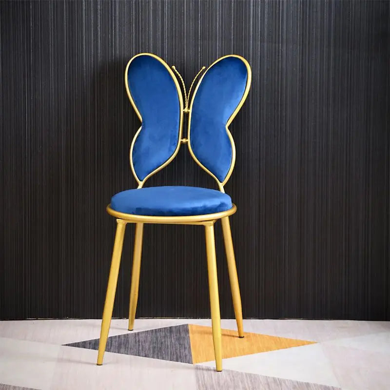 Modern Velvet Bow Stool - Nordic Vanity Chair with Backrest, Luxe Makeup Stool for Bedroom, Instagrammable Pink Accent Seat