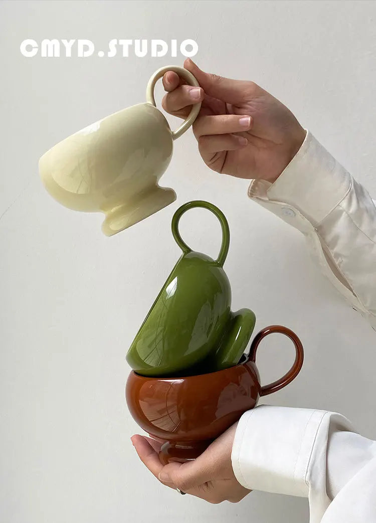 French Retro Ceramic Mug