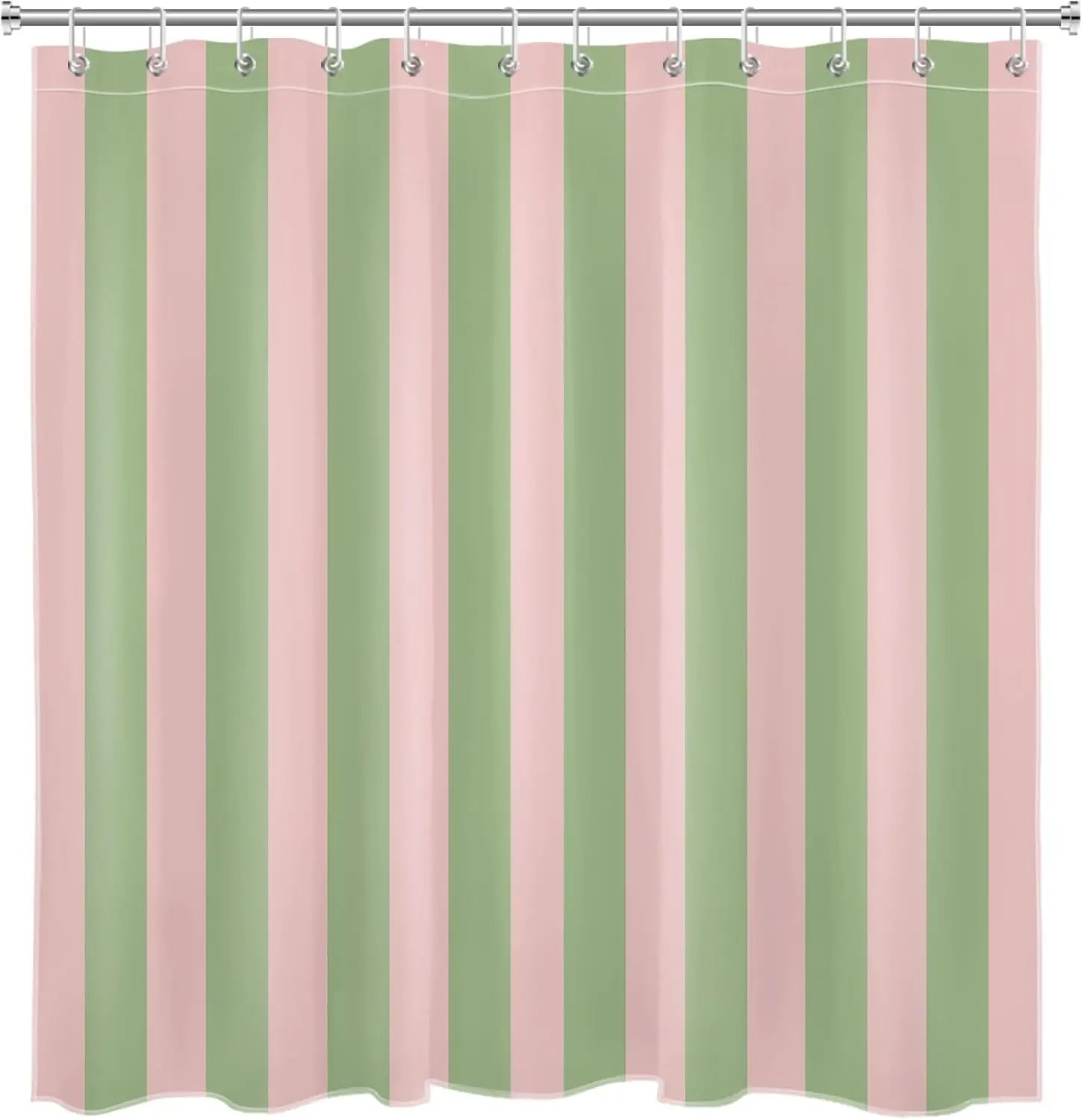 Stripe Shower Curtain Abstract Bohemian Fabric Shower Curtain with 12 Hooks Waterproof Bathroom Decoration
