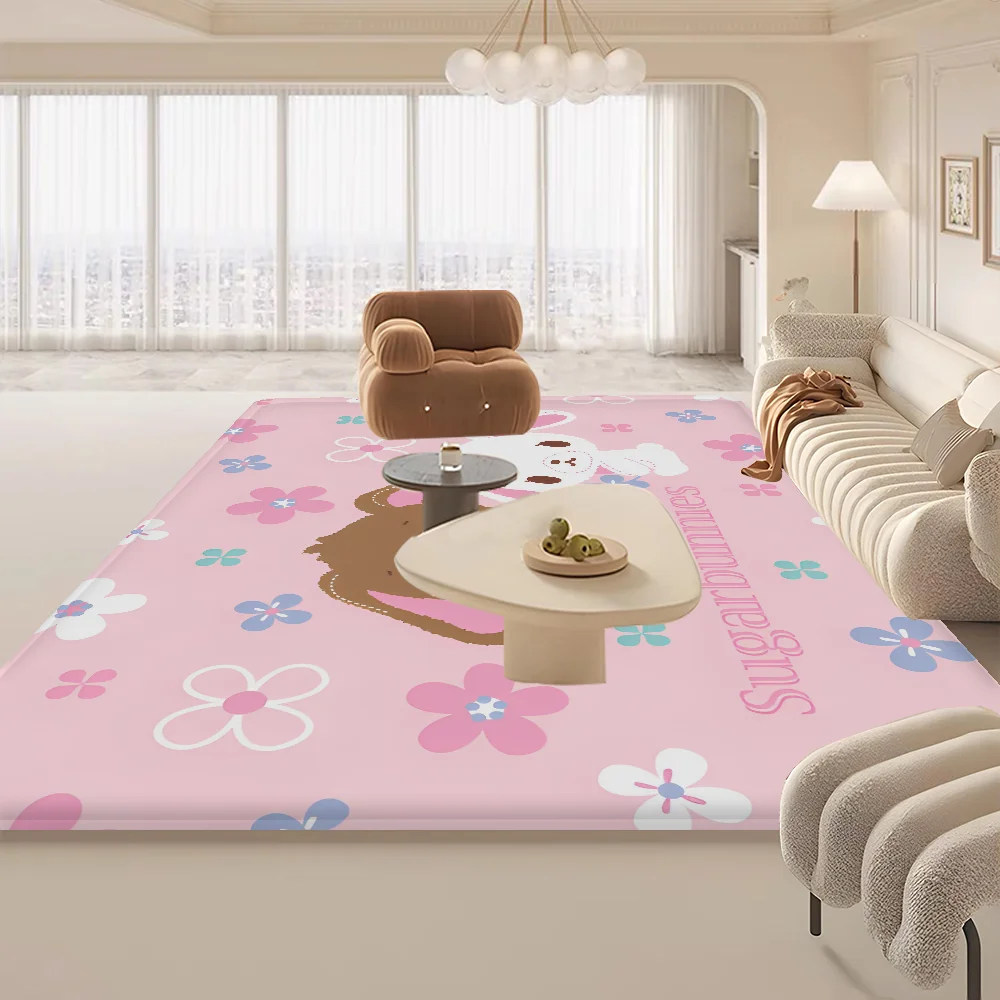 Sugarbunnies Anime Kawaii Entrance Door Mat Washable Non-Slip Living Room Sofa Chairs Area Mat Kitchen Welcome Doormat