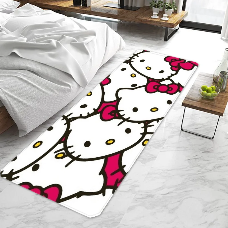 Cute Hello Kittys Door Mat Entrance Doormat Non-slip Washable Kitchen Carpet Living Room Hallway Rugs Door Mats Bathroom Bath