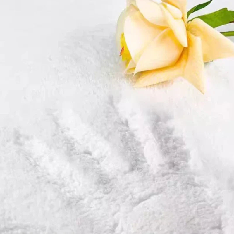 Irregular Flower Bedside Non-slip Super Absorbent Cashmere Carpet