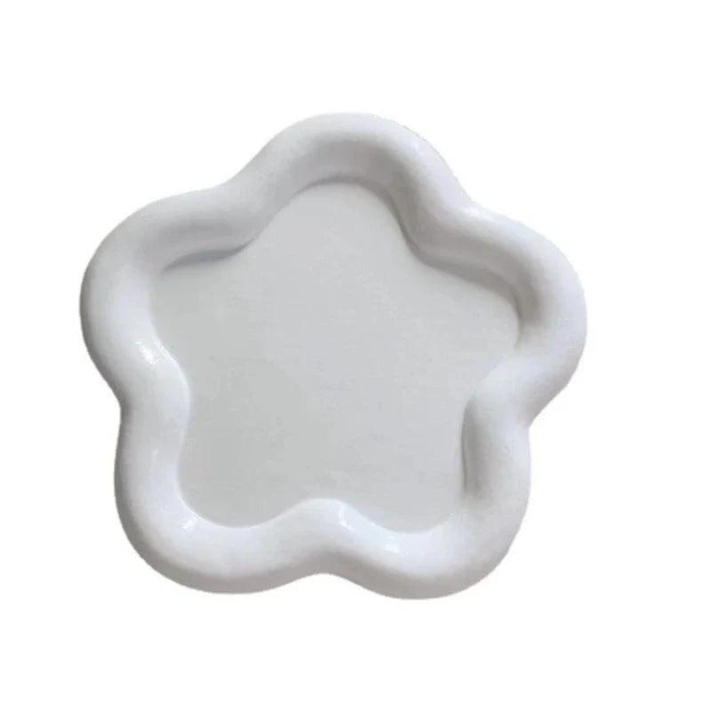 Creative Resin Trays Home Decor Jewelry Dish Heart Cloud Shape Storage Plate Organizer