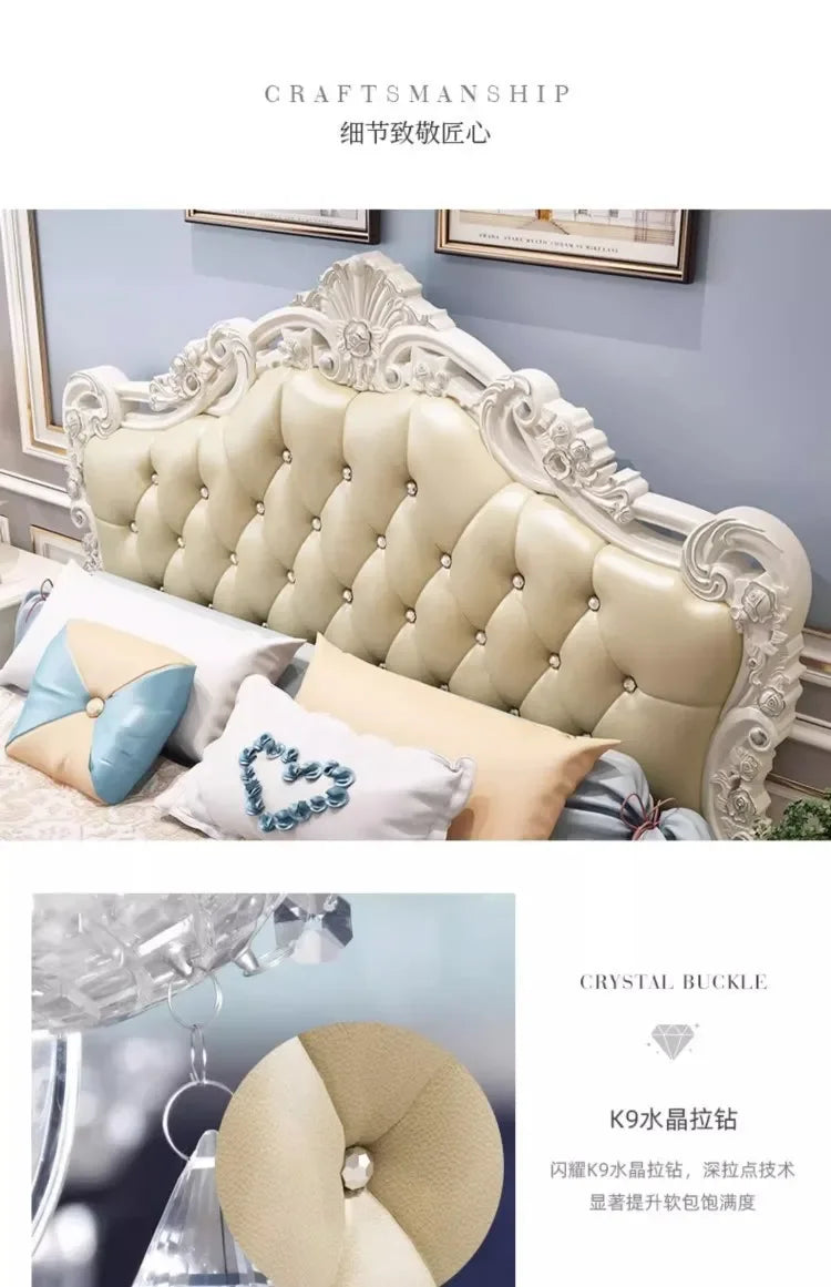 Luxury Frame Double Bed Furniture Sets