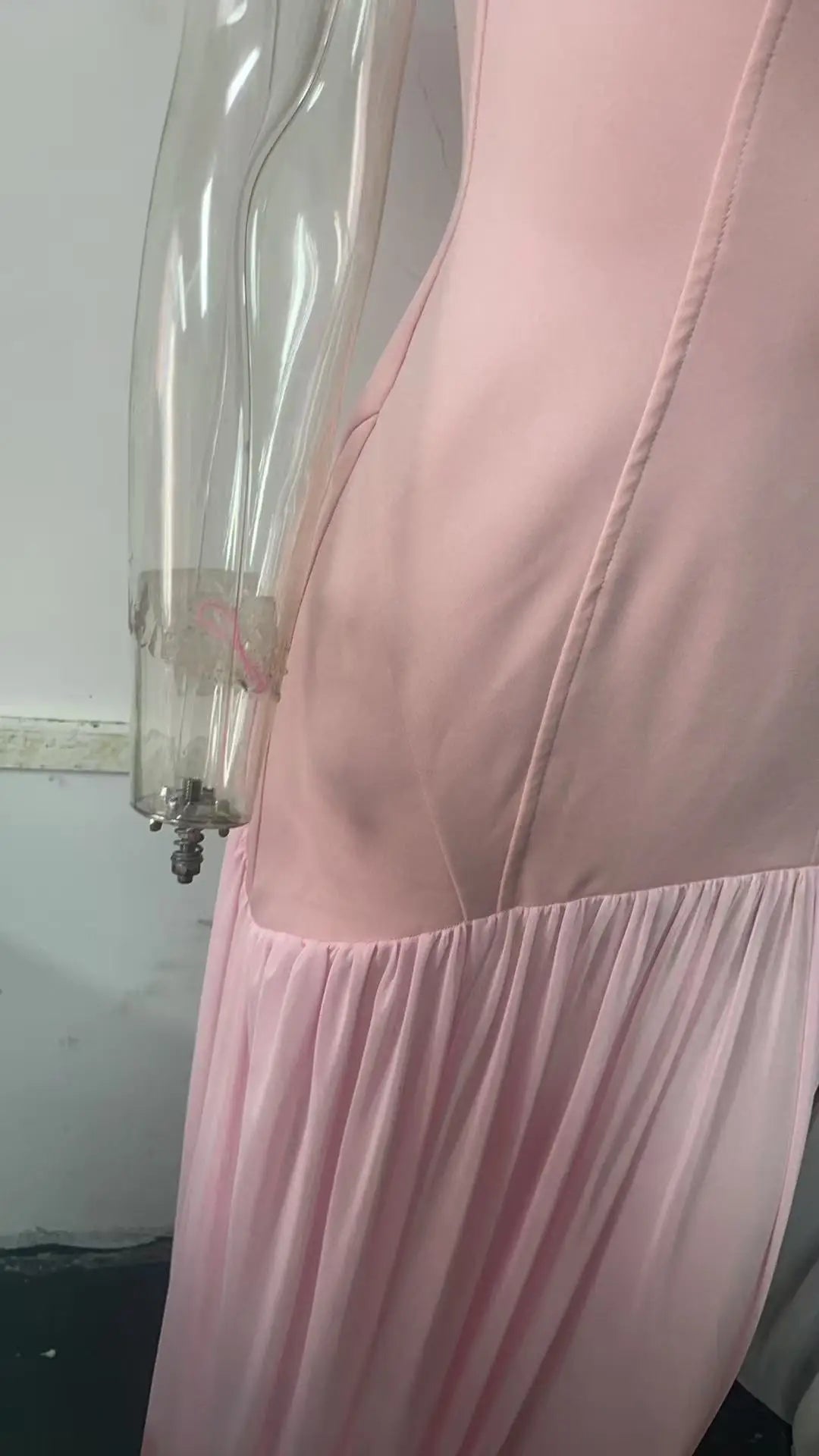 Women Pink Off the Shoulder Maxi Dress Bodycon Party