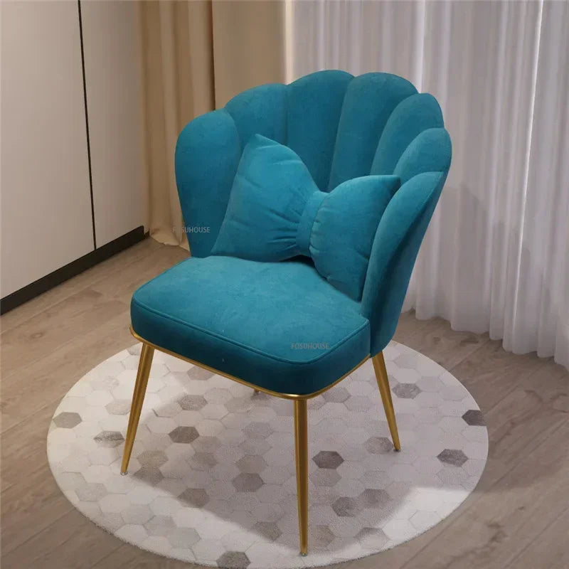 Minimalist Backrest Chair Makeup Stool Vanity Cute Light Luxury Dressing Table Modern Furniture