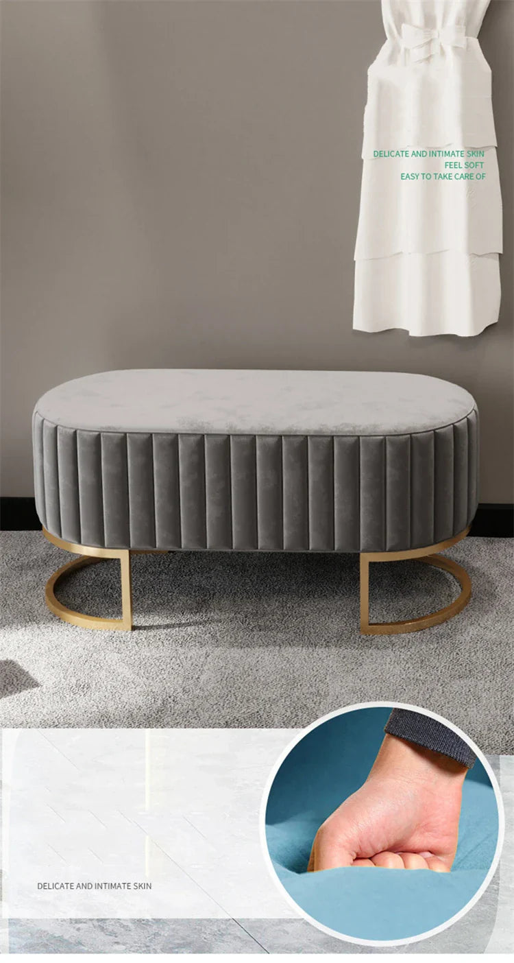 Ottomans Minimalist Shoe Portable Stools Cafe Viila Vanity Stool Home Furniture Portable Stool