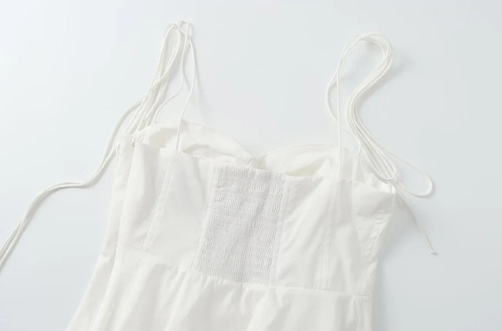 Lace String Asymmetric Bustier Tops for Women, Sweetheart Neck, Tied Thin Straps, Side Zipper, Female Camis, Sexy Fashion