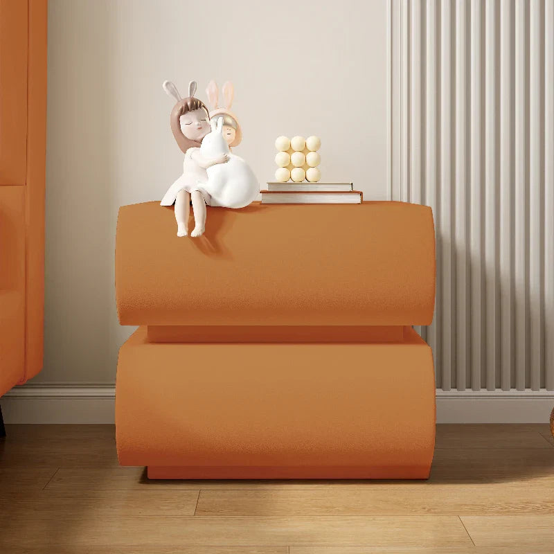 Luxury Modern Night Table Space Saving Minimalist Bedside Table Storage