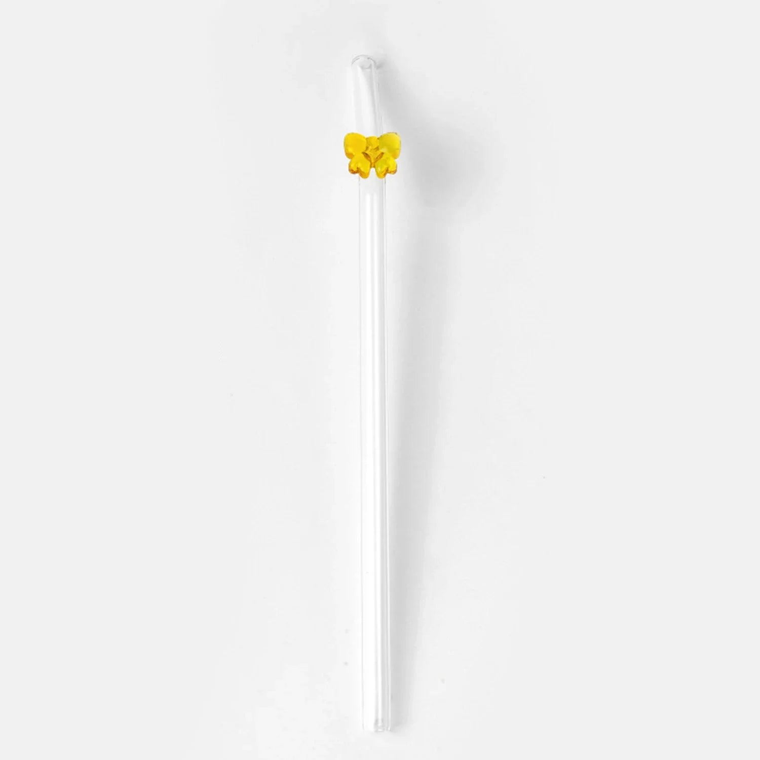 Reusable Glass Straw With Bowknot Drinking Straw