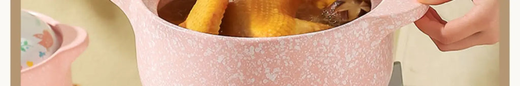 Ceramic Casserole Korean Cartoon Ceramics Soup Pot Cute Pink Saucepan Cookware Utensils Clay Pan Home Kitchen Cooking Supplies