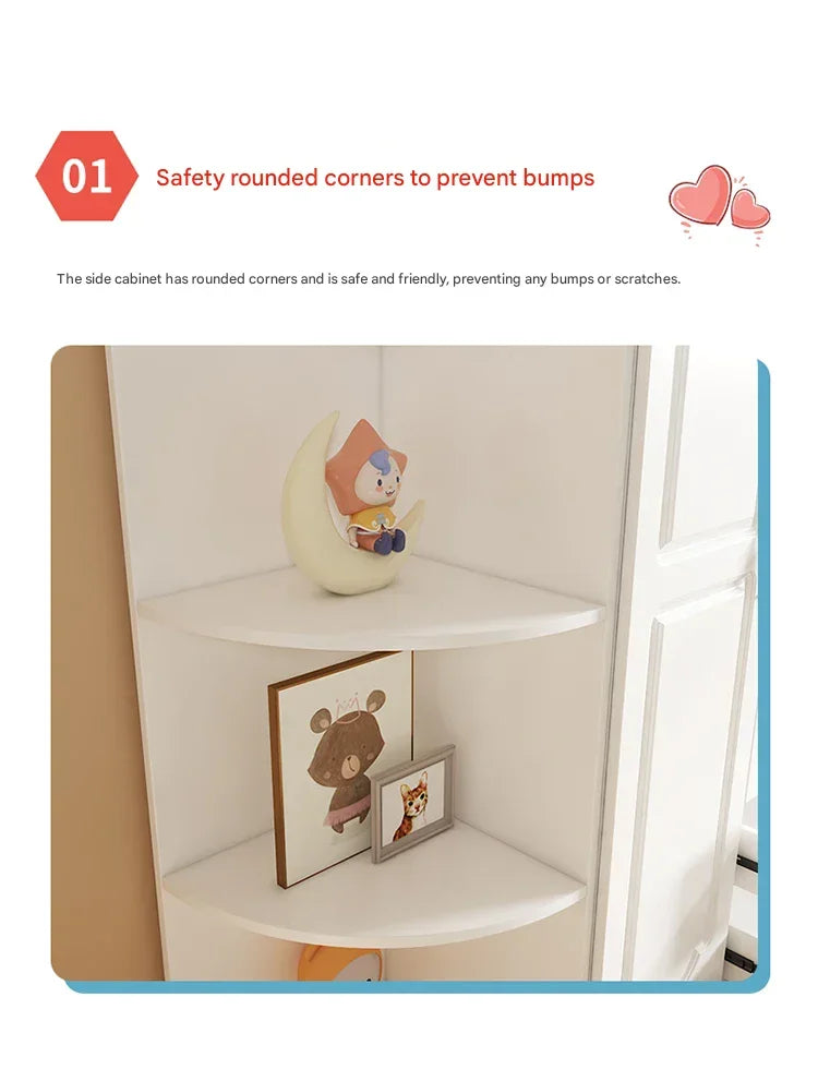 Two Door Wardrobe Clothing Organizer Korean Style Wooden Wardrobe - Heavy Duty