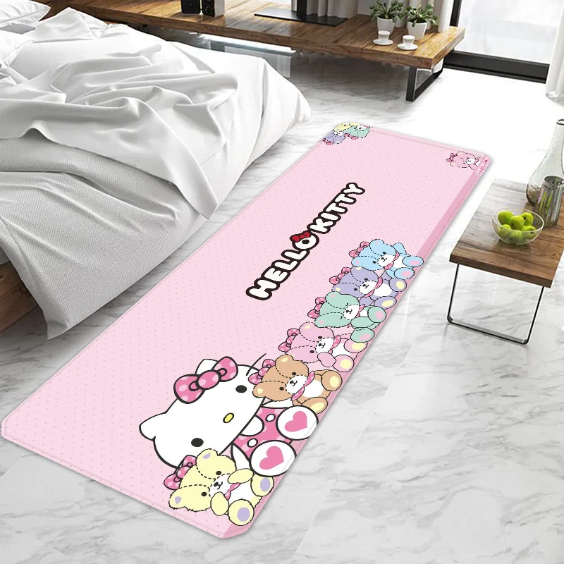 Cute Hello Kittys Door Mat Entrance Doormat Non-slip Washable Kitchen Carpet Living Room Hallway Rugs Door Mats Bathroom Bath