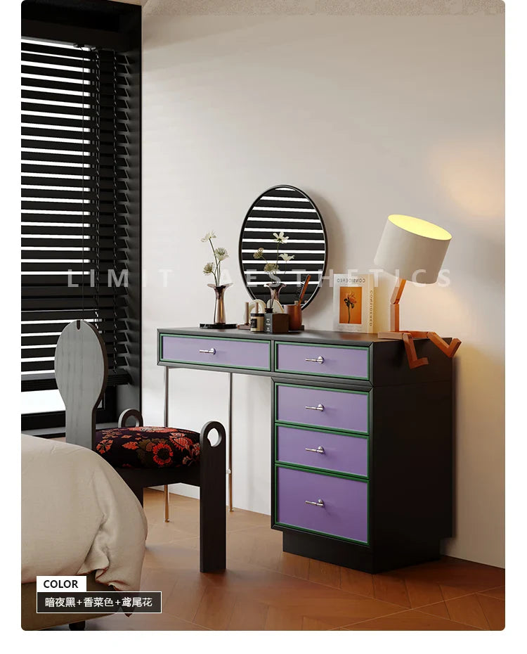 Vanity Bedroom Table Cosmetics Garden Desk Storage Dressing Table Chair Jewelry Living Room Home Furniture