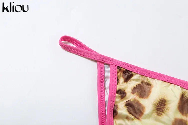 Women's 3 Piece Set Hipster Printed Panelled Bandage Bikini Tops+Underpants+Slim Matching Shorts Swim Outfits