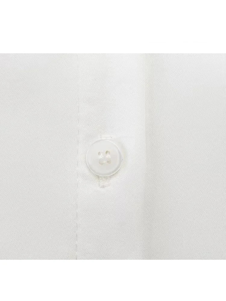 Women's Poplin T-Shirt Tops Summer New Sexy Camis Tank For Ladies Fashion White Color Short Chic Casual Party Top