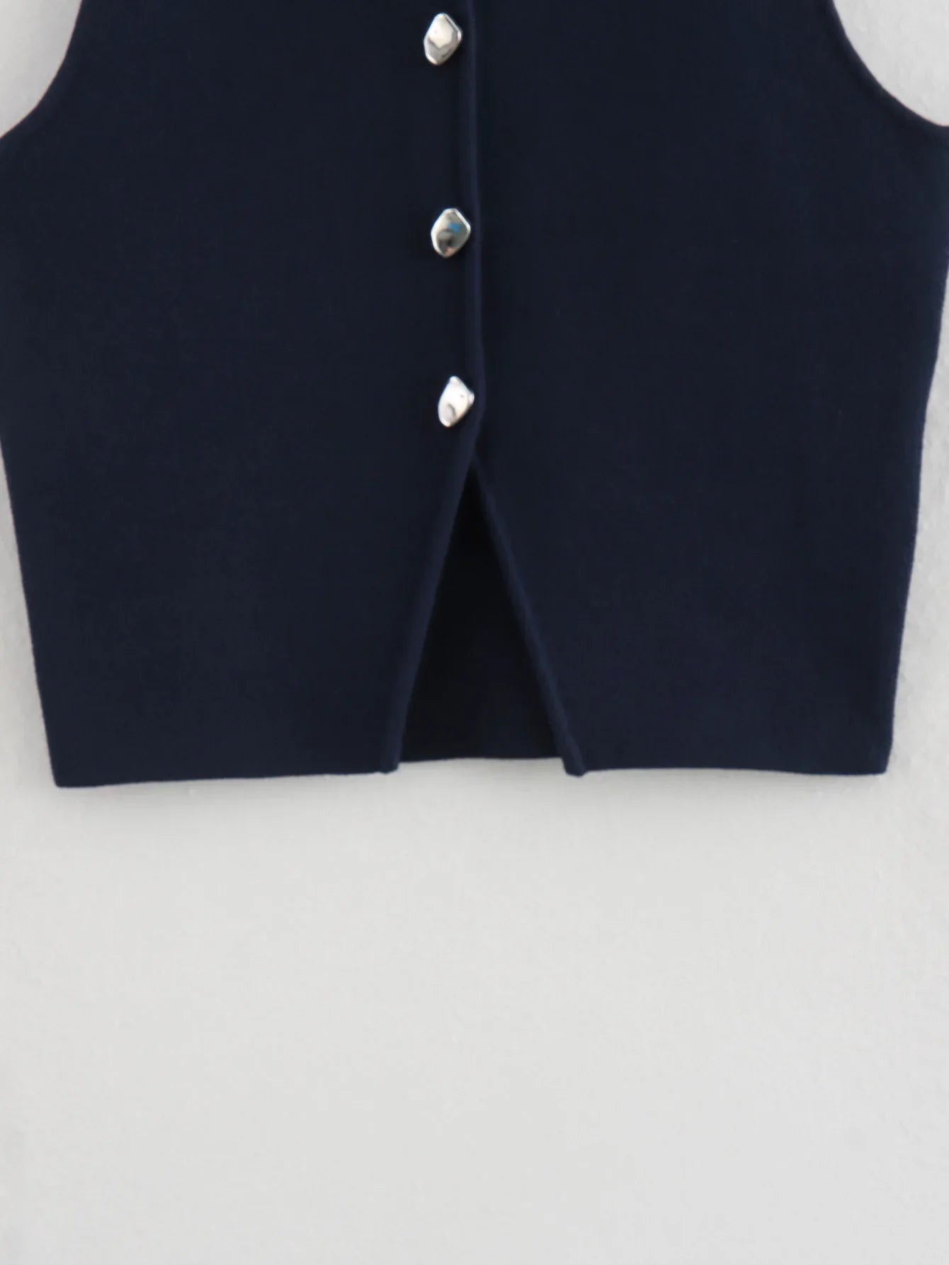 Knit Crop Top Women Button Short Tops Woman Summer Tanks Camis Tops for Women Streetwear Vest Tank Top Female