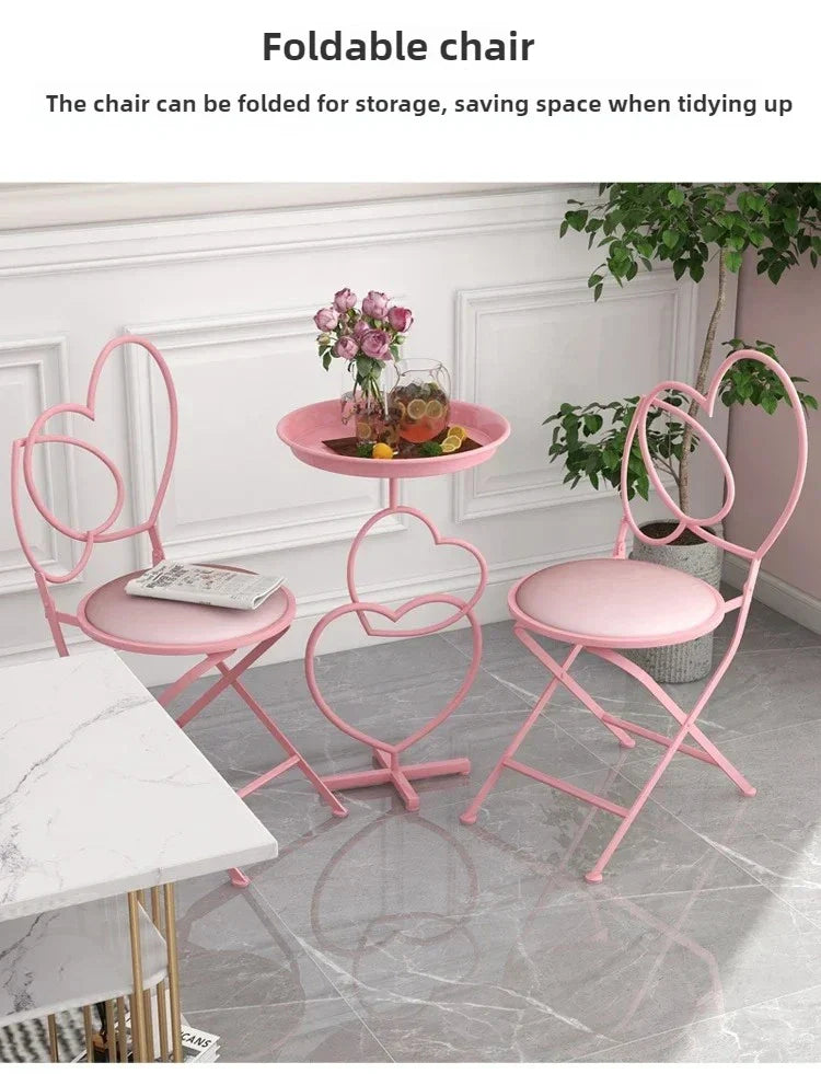 Romantic Pink Web Tables And Chairs