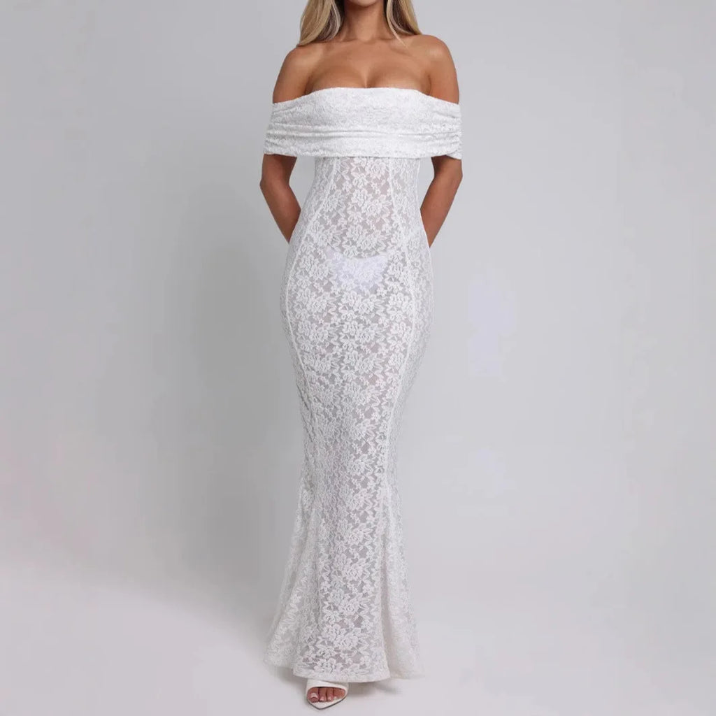 Ruched Jacquard Dress Women 5quare Collar Backless Sleeveless Elegant Gown Chic Long Bodycon