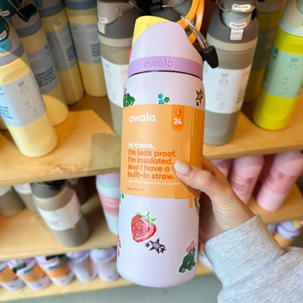 Insulated Stainless Steel  Cup Water Bottle with Straw, BPA-Free Sports Water Bottle, Great for Travel 32 Oz