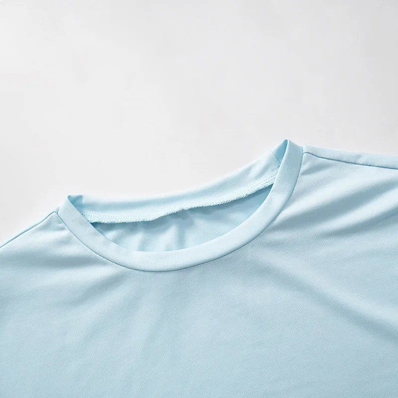 Casual Women 2 Piece Set Tracksuit Shorts Sleeve Crop Tops+Silky Leggings Matching