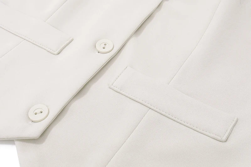 V-neck Sleeveless Suit Tank Top With High-waist Bodycon Hip Skirt Streetwear Retro Women 2 Piece Sets