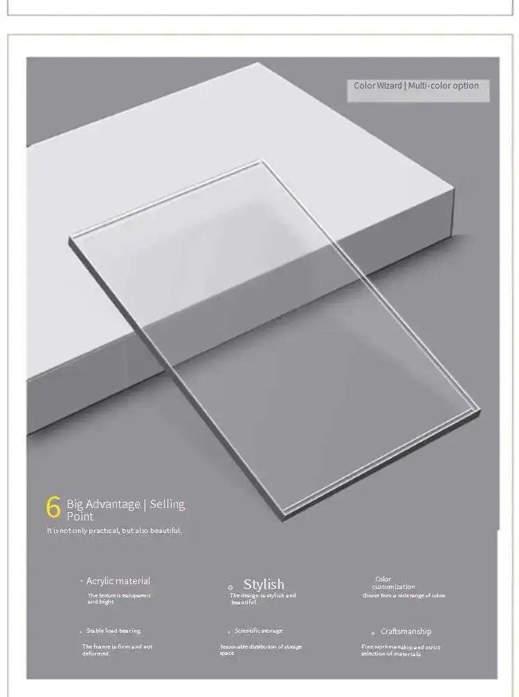 Multifunctional Bookcase Storage Shelves Modern Bookshelf Book Rack