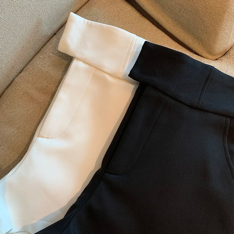 Women Shorts Black Shorts Women Harajuku Elegance High Waisted Shorts A Line Slim Casual Hot Girl Straight Pants Sexy