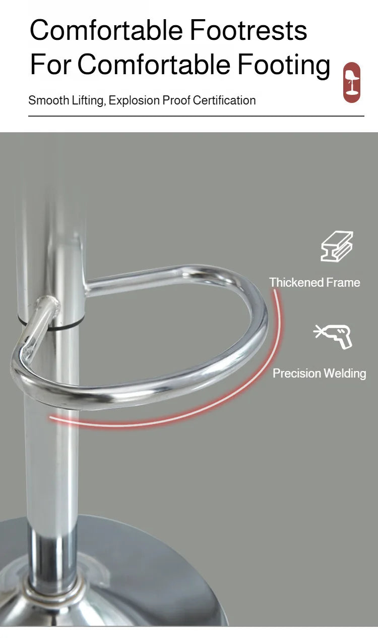 Home Dining Chair Front Desk Footstool Adjustable Lift Backrest Chair with High Stool