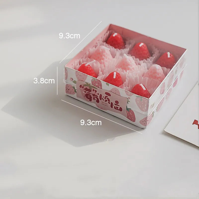 Mini Strawberry Scented Aromatherapy Candles