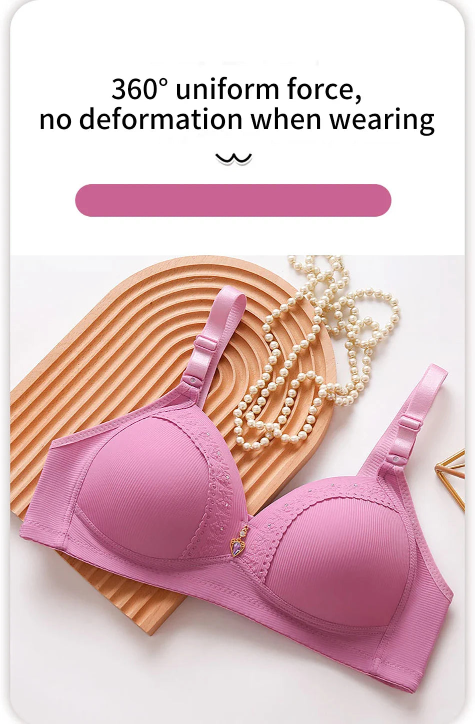 Stylish Plus Size Full Cup Bra with Side Gathering Anti Sagging and Push Up No Underwire for Seamless and Comfortable Experience