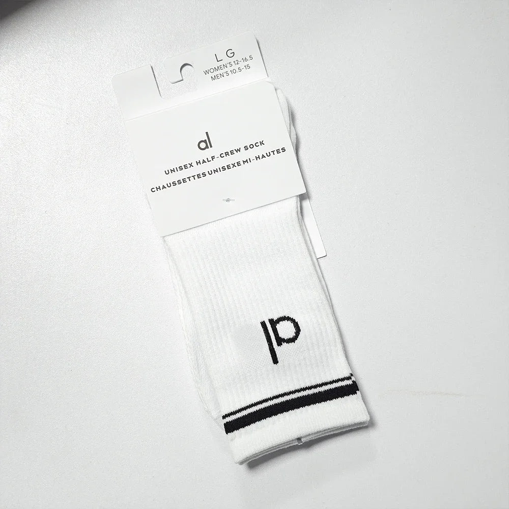 Yoga Socks Summer Lightweight Sports Socks Cotton Stockings 18cm Long Socks Mesh Breathable Socks Gym Outdoor Soft Comfort AL