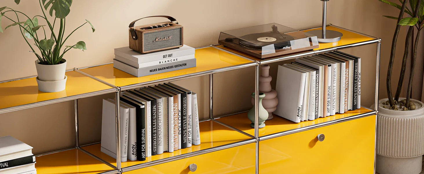 Storage Cabinet Module Furniture Haller Storage Shelf Sideboard Living Room Furniture Bed Side TableNight Stand Cabinet Home Use