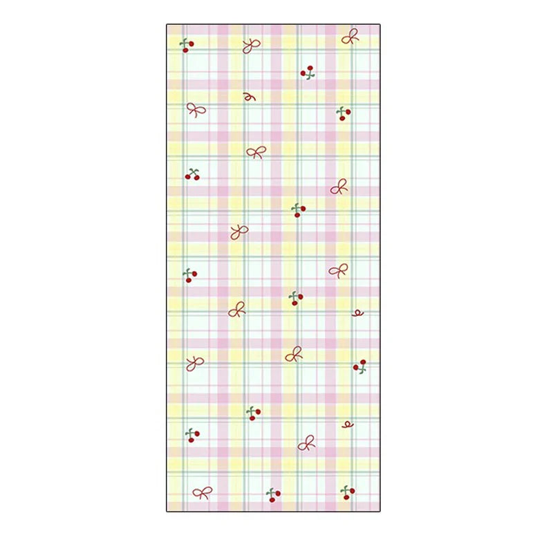 Floor Mat Runner Rugs Striped Bow Carpet Soft Fluffy Long Foot Mats Cute Sweet Home Decoration Carpets