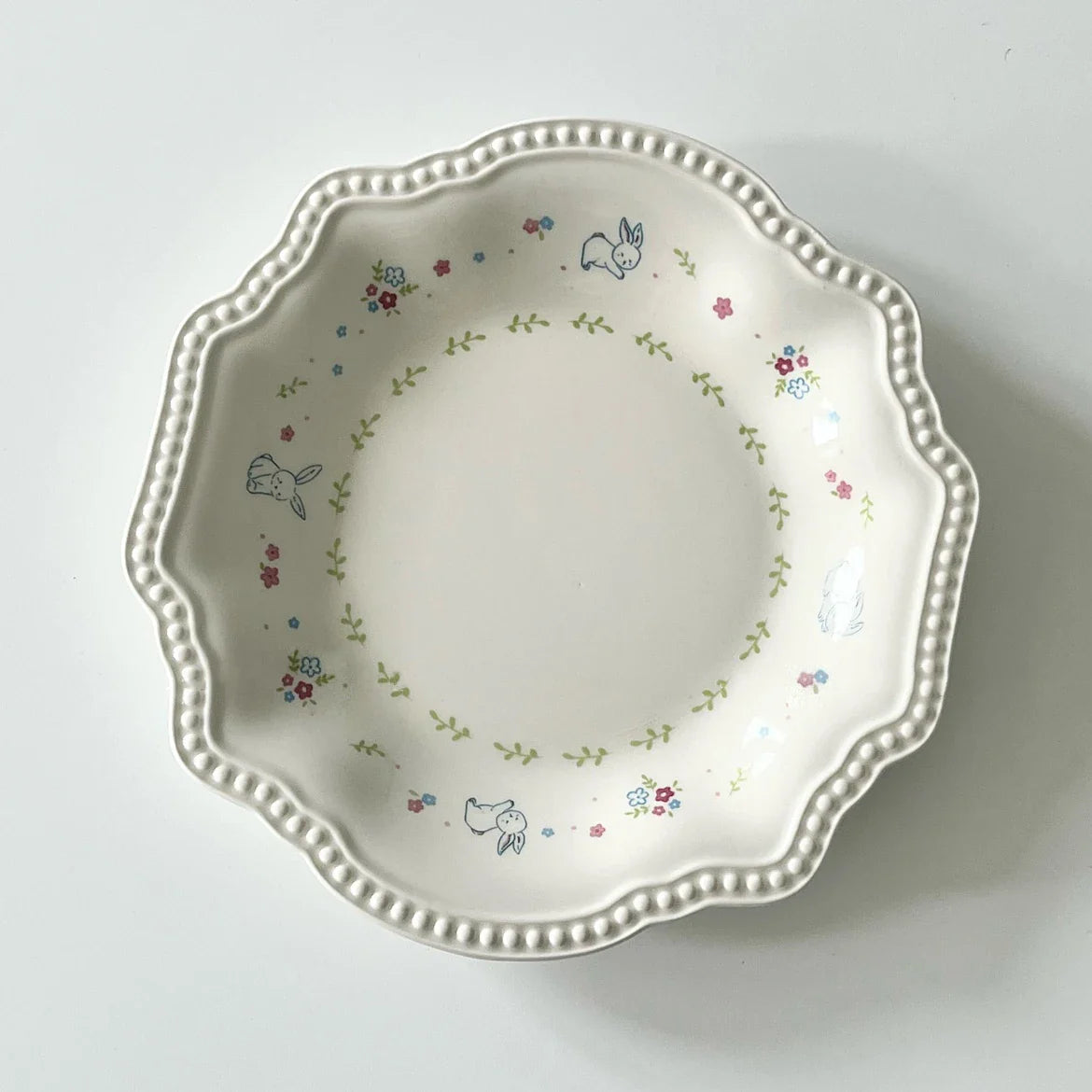 Fashion Floral Print Porcelain Bowl Cute 5Inches/7Inches