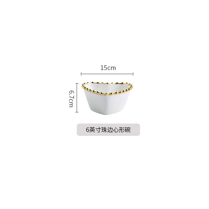 Luxury Love Plate Ceramic Plate