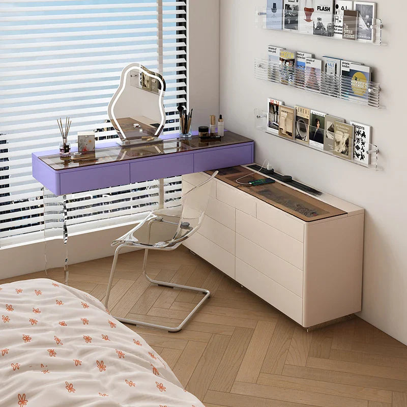 Luxury Drawers Vanity Tables Storage Nordic Cabinet Dressers Makeup Desk Drawers