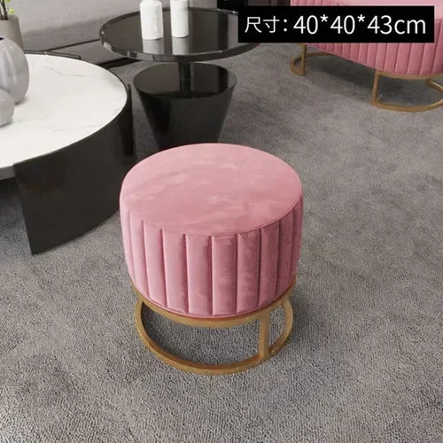 Ottomans Minimalist Shoe Portable Stools Cafe Viila Vanity Stool Home Furniture Portable Stool