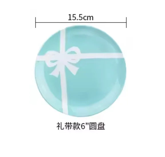 Ceramic Blue Bow Tableware